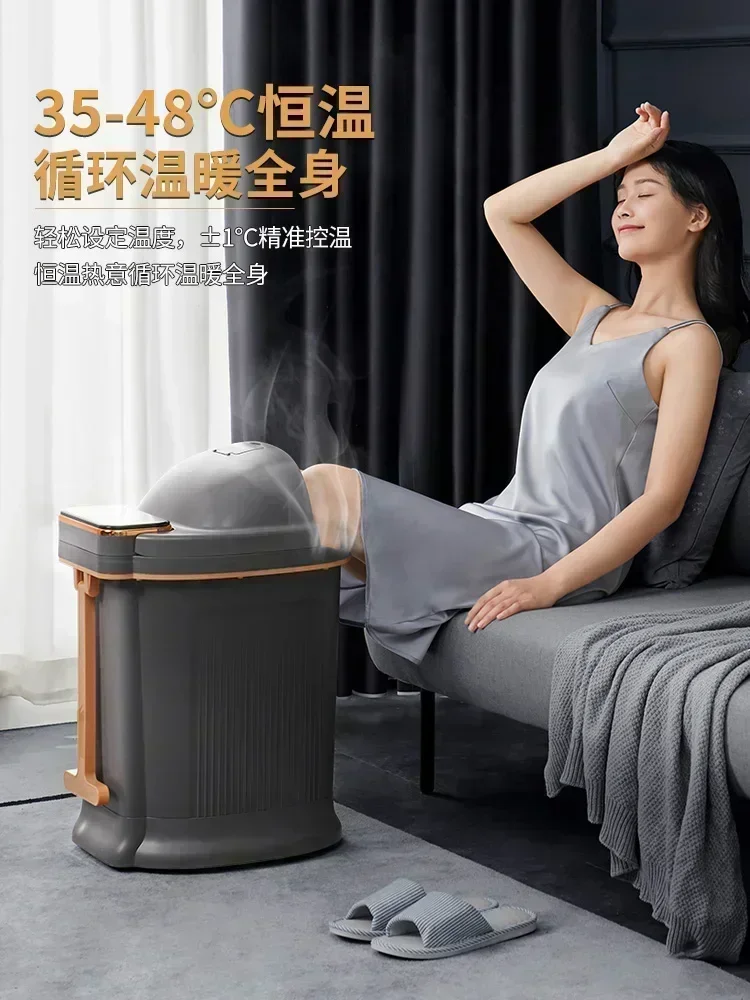 Fumigation calf foot spa foot bath barrel massage R new electric barrel tropical automatic massage foldable roller smart