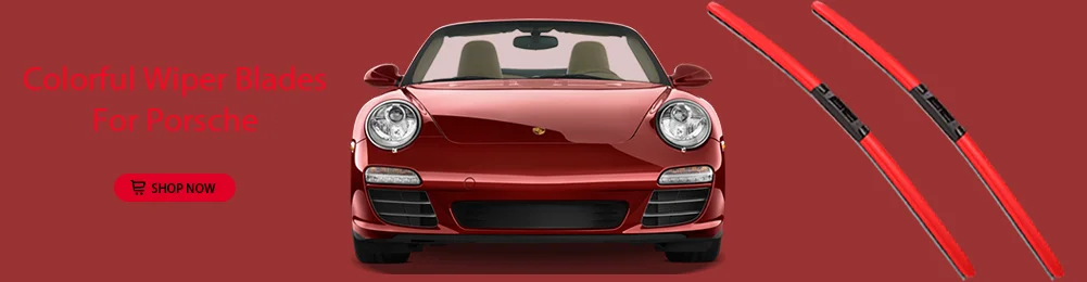 LNJING Bunte Hybrid-Scheibenwischerblätter für Porsche Cayman 987 2005-2013 – Detail 2