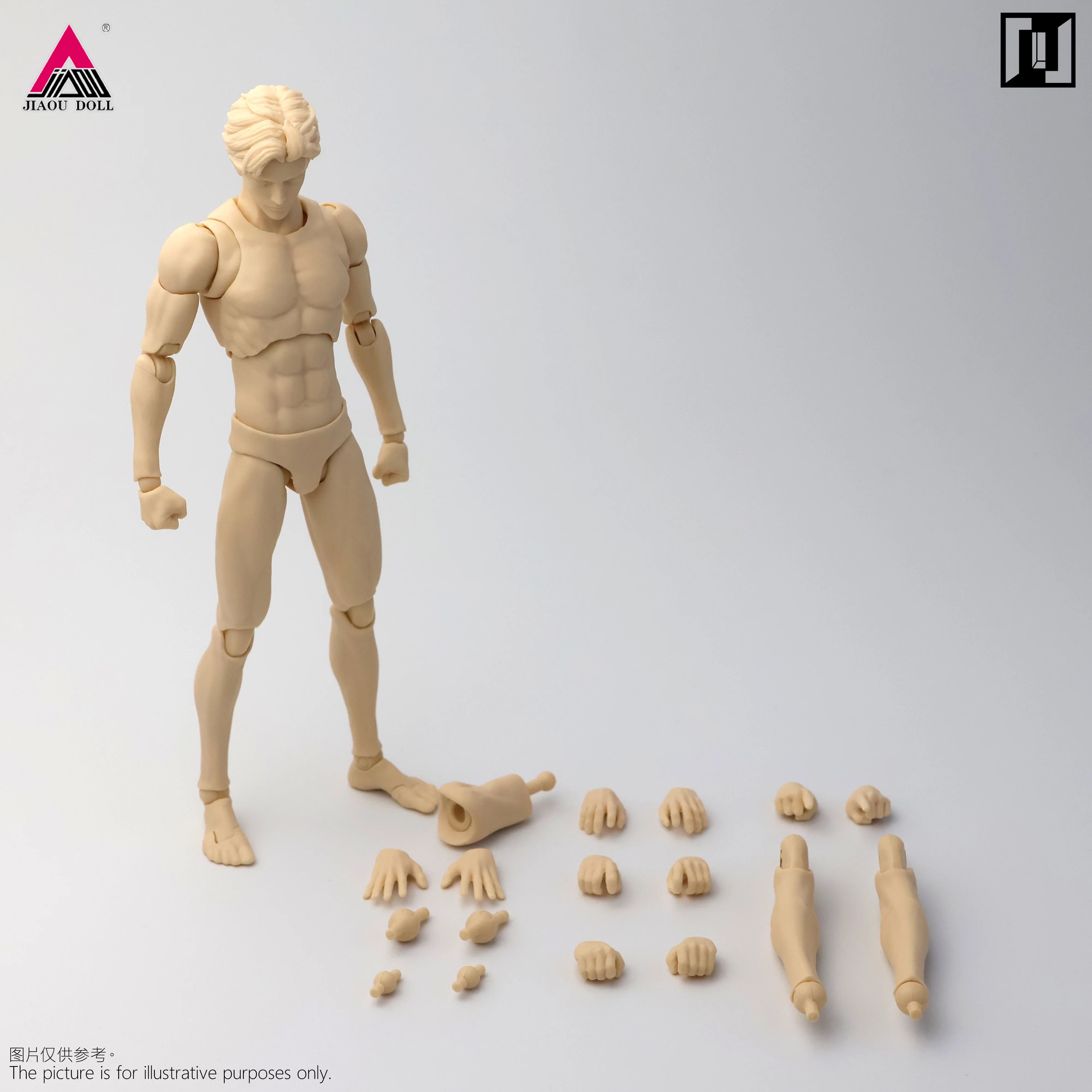 2026 Q1 Mirrfig MF001 1/12 Lean Male Articulated Joint Body Super Flexible 16.2cm White Yellow Action Figure Body Model Doll - Image 3