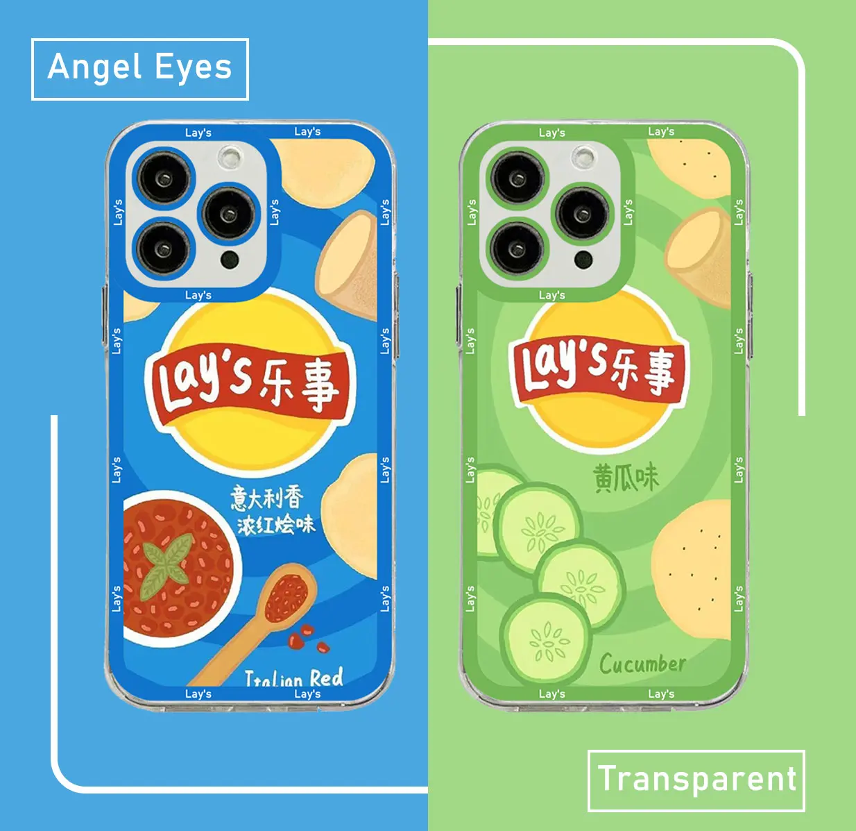 Snack Food Potato Lay’s Phone Case For iPhone 15 14 13 12 Mini 11 Pro Max X XR XS 7 8 SE Plus Soft Silicone Transparent Cover