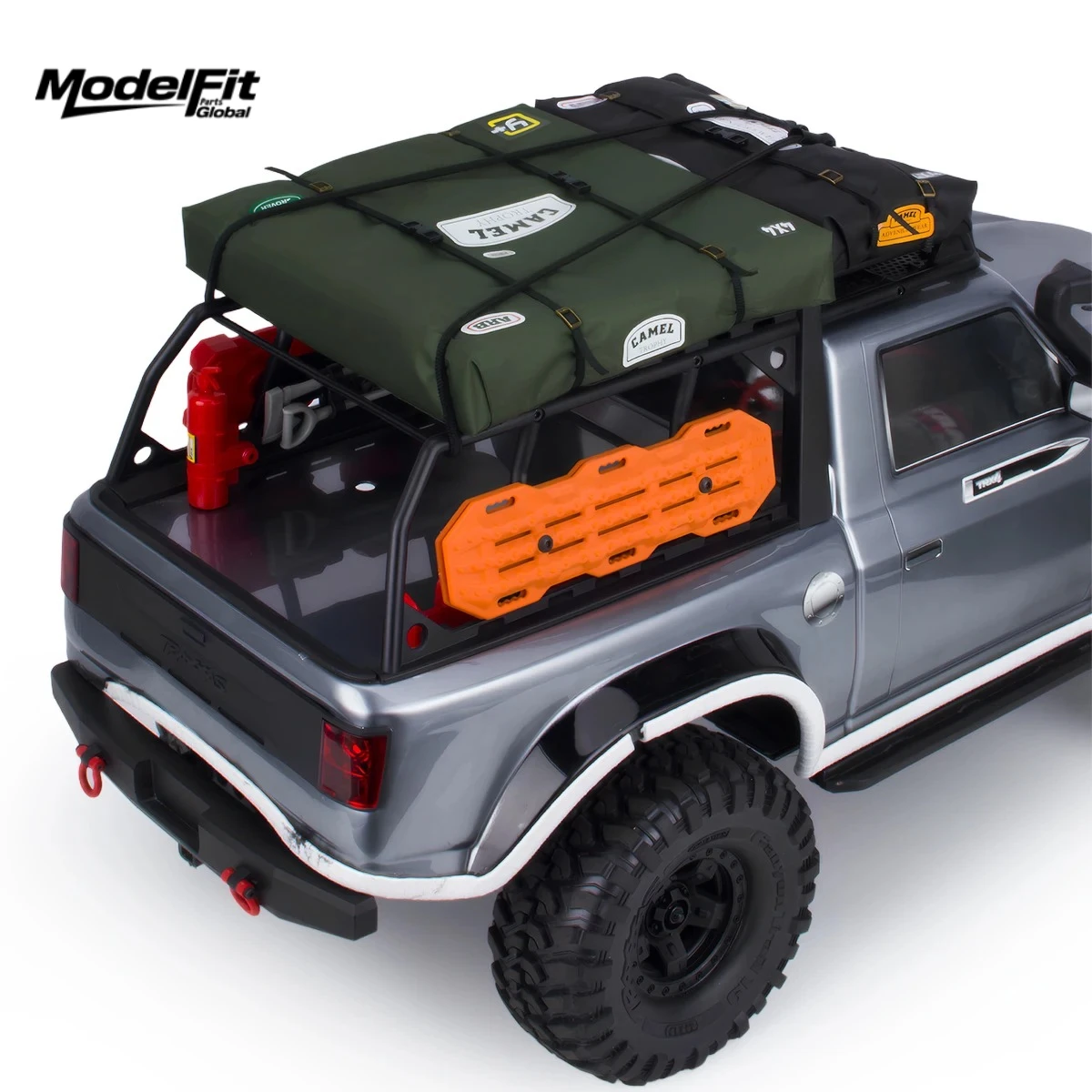 Simulated Roof Luggage Tent Bag Decorative Off-road Accessorie  for 1/8 1/10 RC Crawler Car SCX10 TRX4 Defender Yikong RC4WD D90