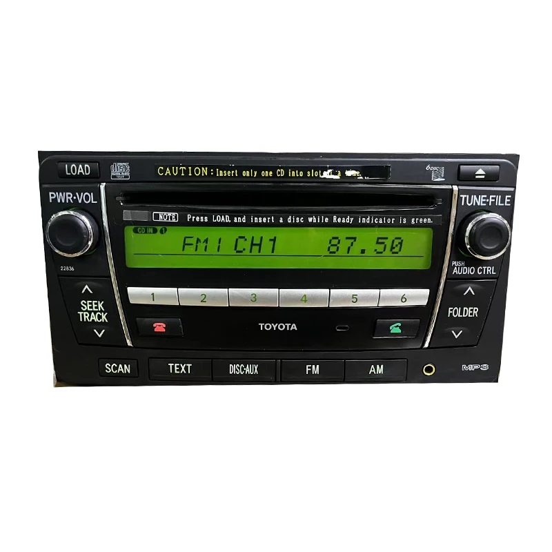 for Toyota Corolla Prado LAND CRUISER original PZ366-12102 car dismounting touch screen CD player car Radio 6 disc car audio OEM