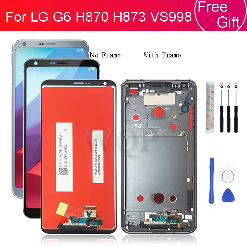 For LG G6 lcd display touch screen Digitizer Assembly screen Replacement for LG H870 H873 VS998 Pantalla with frame Repair Parts