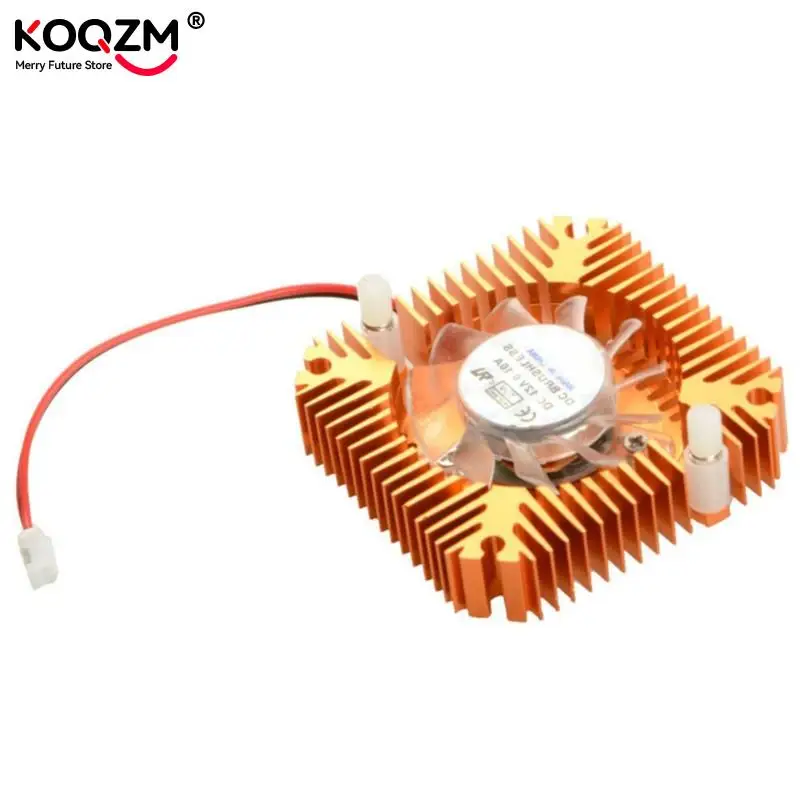 JETTING 55mm 2 PIN Aluminum Snowhite Cooling Fan Heatsink Cooler Fit For PC Computer CPU VGA Video Card VC899 P18 0.25