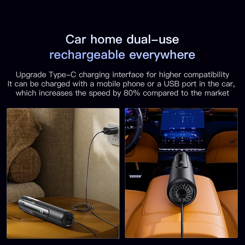 New Design Q808 Brushless Motor Wireless Mini Vacuum Cleaner Small and Light Portable Vacuums High-power Motor Strong Power