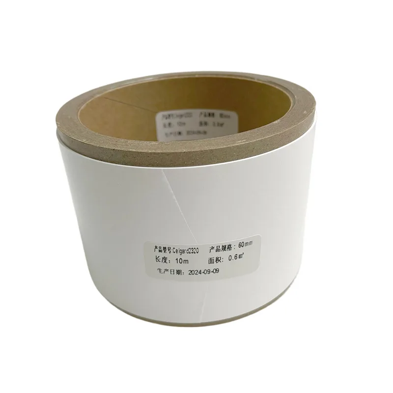Подходит для Celgard 2320/2325/2500/2400, 60 мм*10 м, 1 шт., новый разделитель для батарей.
