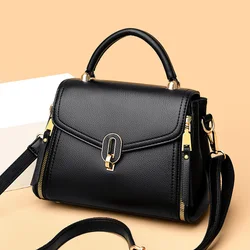 Ladies Casual Big Bags 2023 New Style Ladies Bags Fashion Handbags Solid Color Leather Ladies Bags Designer Style Women's Bags