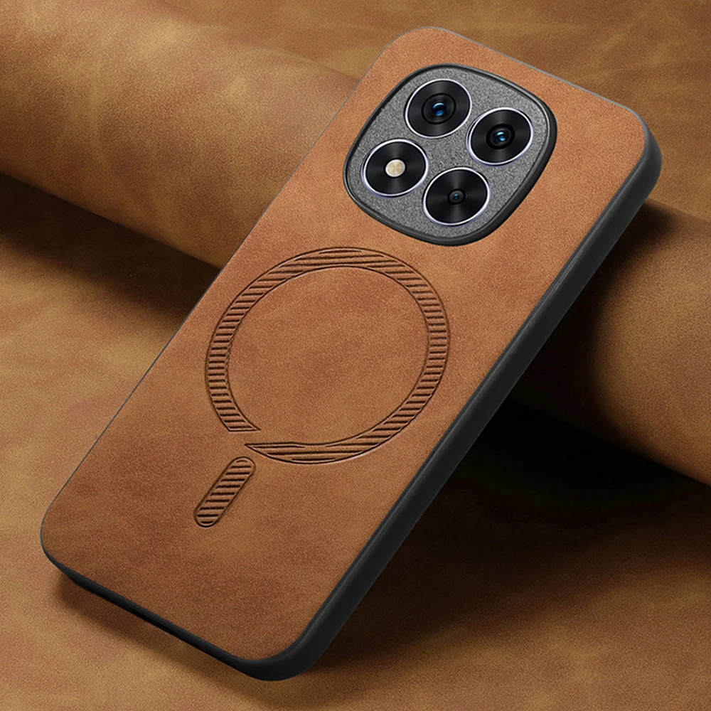 

Luxury Case For Xiaomi Redmi Note 14 Pro Plus 5G Leather Back Cover For Redmi Note 14 Pro 4G Case Note 14 Pro+ Magnet Funda