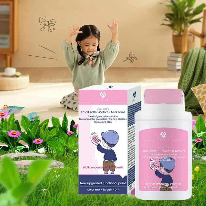 Mini Rouleau de Peinture Murale en Latex avec Réparation, Brosse à Rouler