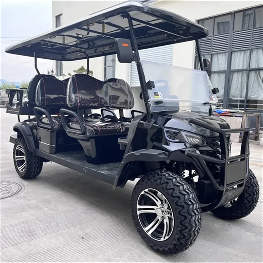 Street Legal Electric Golf Cart 4 Seats 5000W Scooter Go Kart ATV Buggy Adult Touring Solar Golf Cart