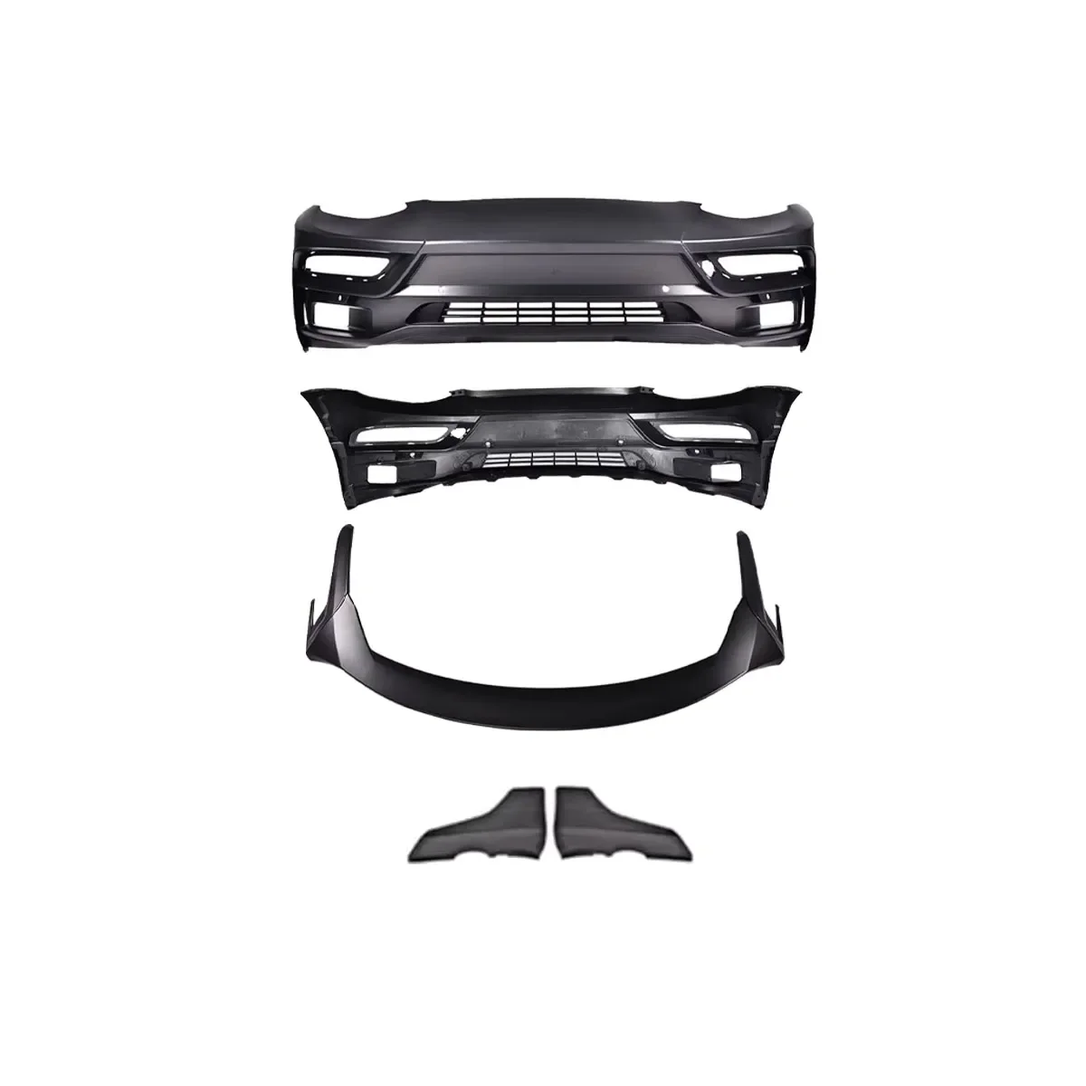 ABS Front Rear Bumper Lip Body Kit Carbon Fiber For Tesla Model 3 Sedan 2017-2021 Combo Kit Spoiler Wing Side Skirt