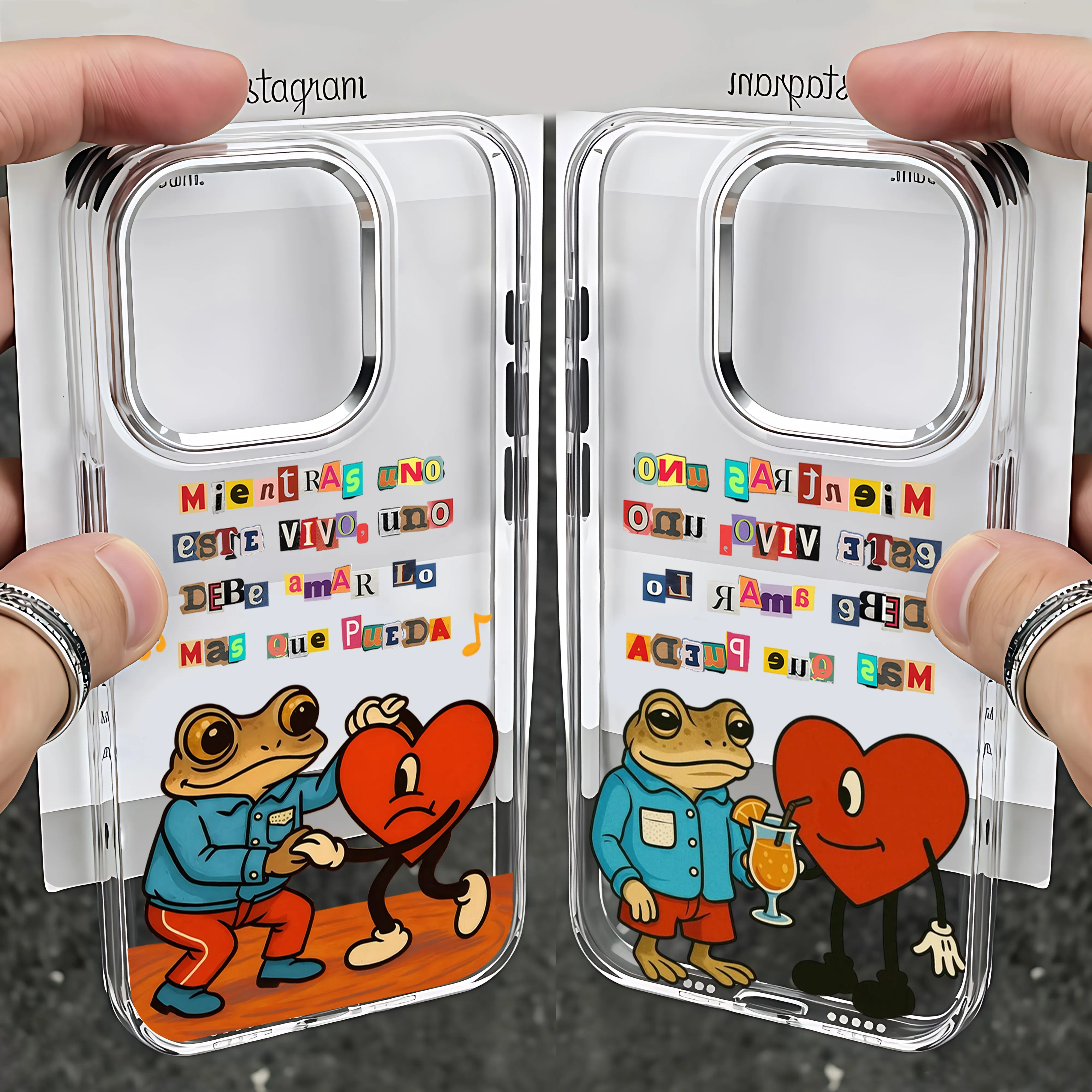 B-Bad Bunnys Art Phone Case For iPhone 17 16e 16 15 14 13 12