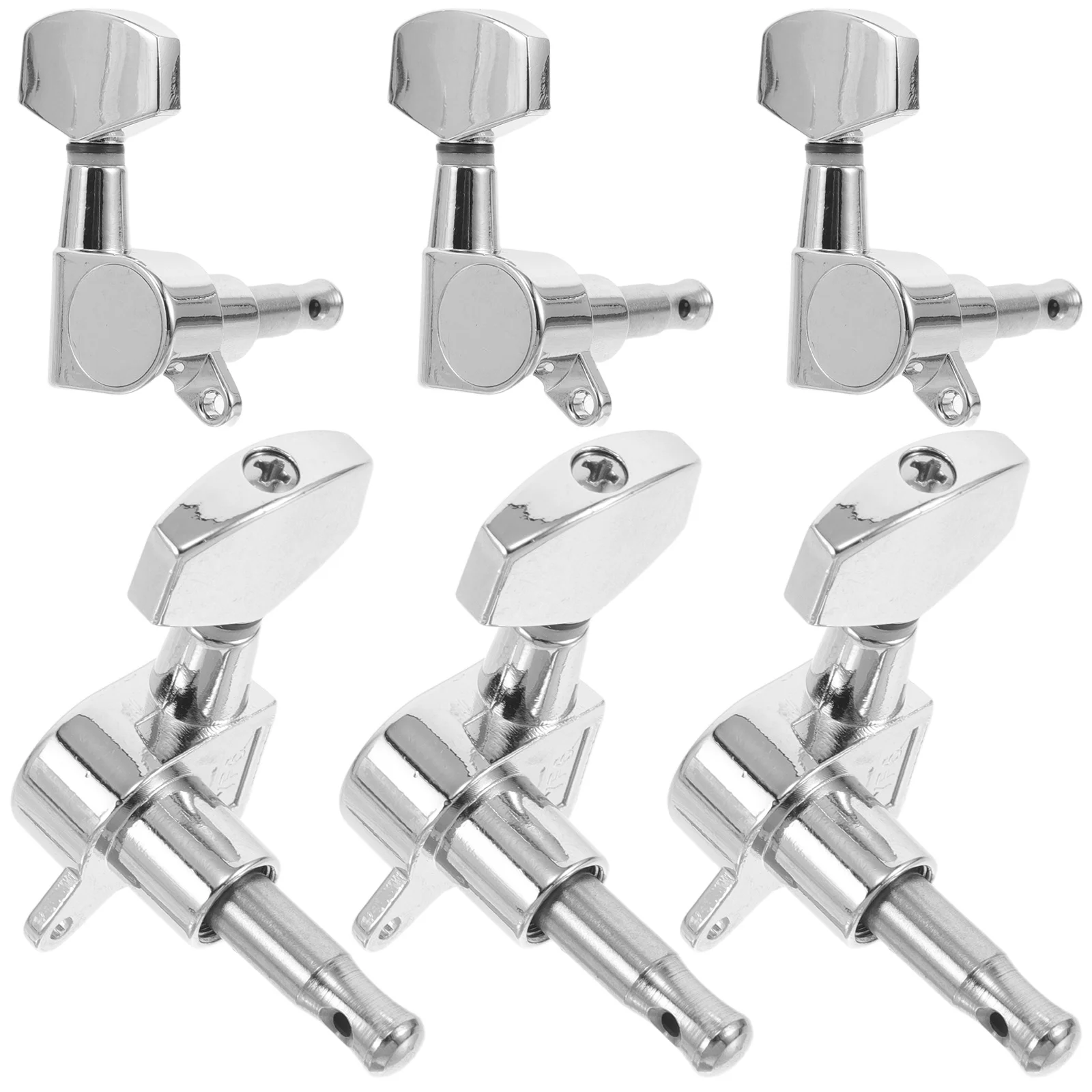 

6Pcs Guitar Tuning Pegs Large Square Handle Sealed Knobs Durable Acoustic Electric Folk Guitar String Tuning Machine Keys
