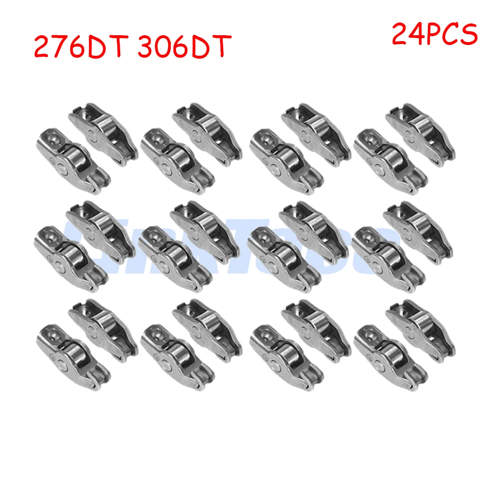 24x Tappets Hydraulic Lifters Rocker Arms Set Fit 2.7 3.0 276DT 306DT Diesel For Land Rover Range Jaguar XF 2.7L 3.0L 1336545