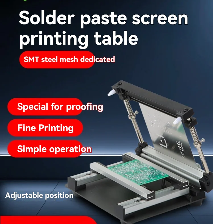 10X10 PCB Steel Mesh Printing Table, Steel Mesh Solder Paste Printing Table Silk Printing Table, SMT Tin Brushing Table