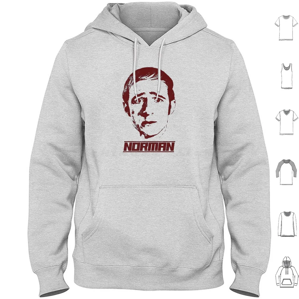 Norman Gunston-Distressed Design Hoodies Long Sleeve Comedy Australia Australian Norman Gunston Garry Tribute Tv 1970S