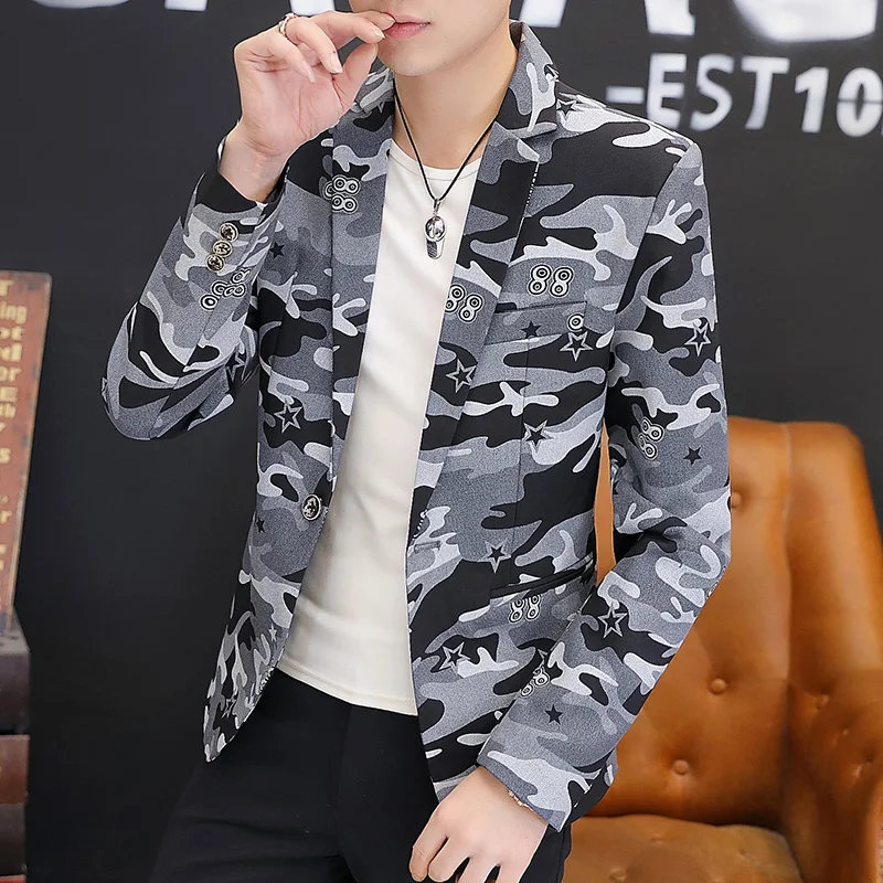 Leisure suit jacket man spring autumn luffian handsome business formal fashion advanced sense of Hong Kong style suit man