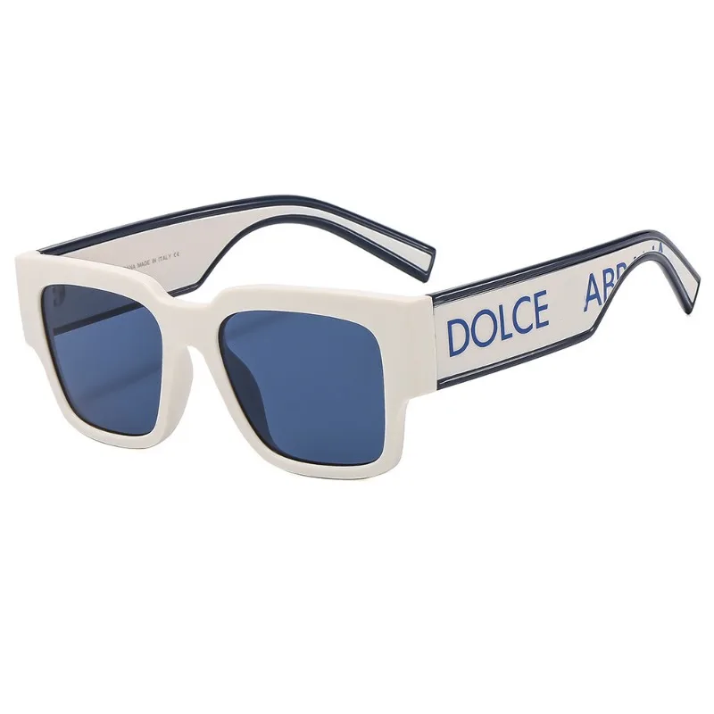 Letter D Fashion Sunglasses European and American Big Brand Thick Leg Sunglasses Popular Men's and Women's Versatile Glasses