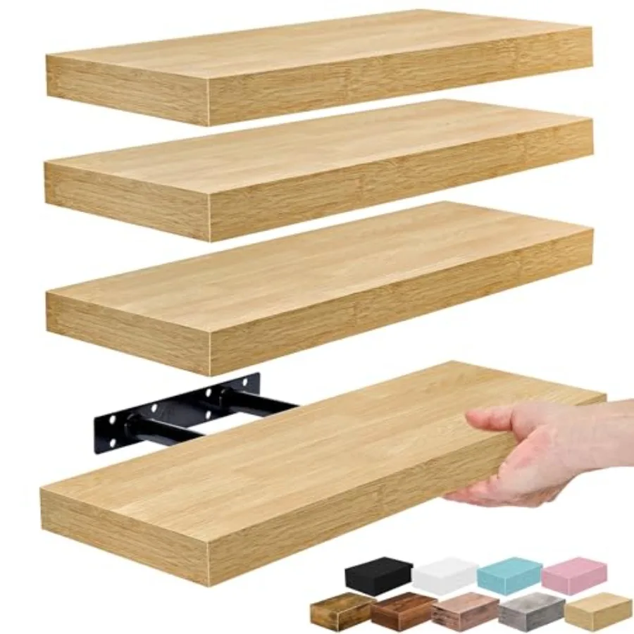 

Навесные полки для стен, 16 дюймов, для кухни, спальни, гостиной, ванной комнаты, домашнего декора и украшения стен - Навесная полка для ванной