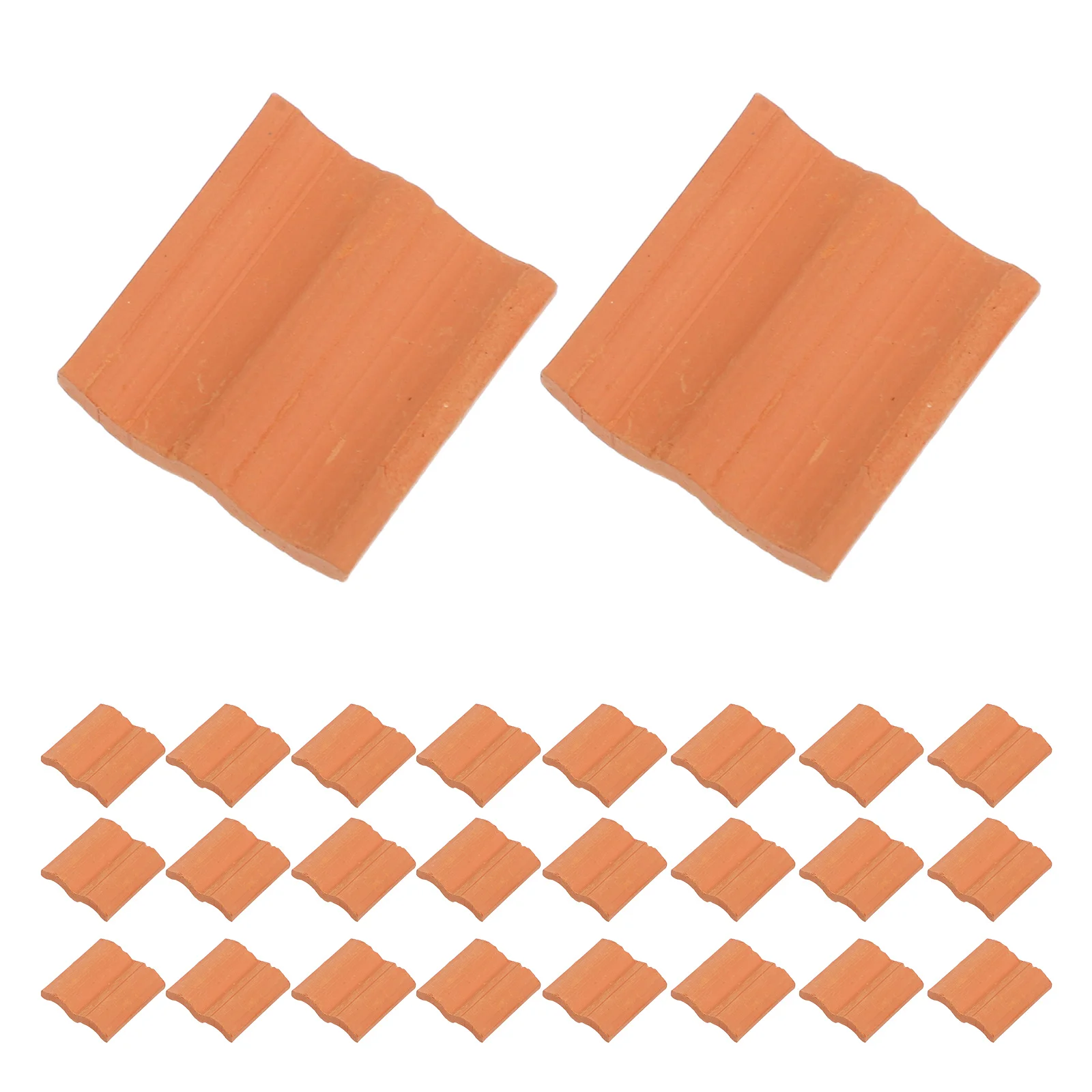 60 قطعة من بلاط السقف المصغر ديكورات معمارية واقعية لطاولة الرمل ذات المناظر الطبيعية الصغيرة وسقف المنزل الصغير