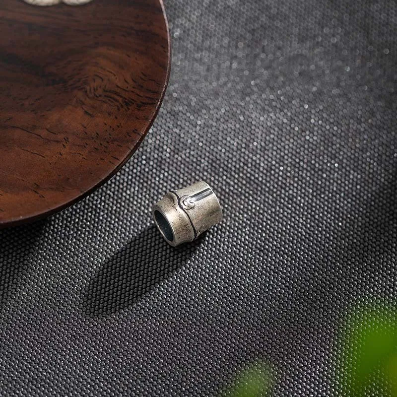 Amxiu Sterling Silver 925 Chinese Style Fragrant Seat Home Ornament Bamboo Knot Incense Insertion Incense Tray Jewelry For Party