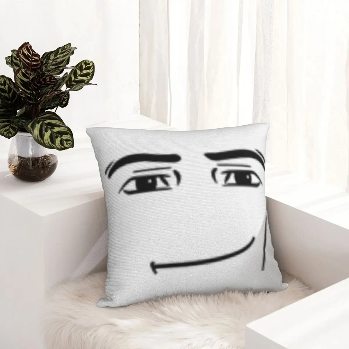 Man Face Pillow Cover Game Soft Pillow Case Cushion Cover Cute Funny Graphic Pillowcases For Living Room Chair