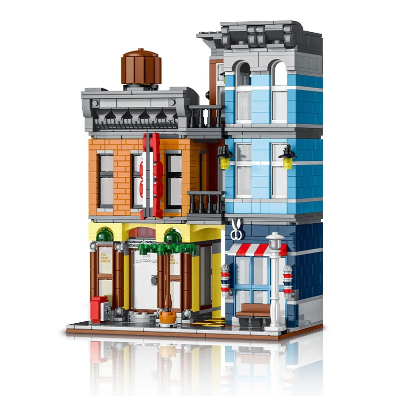 UrGe20104 Street View Building Blocks agenzia Detective building blocks modello giocattoli per bambini decorazione della tavola regalo 1178 pezzi