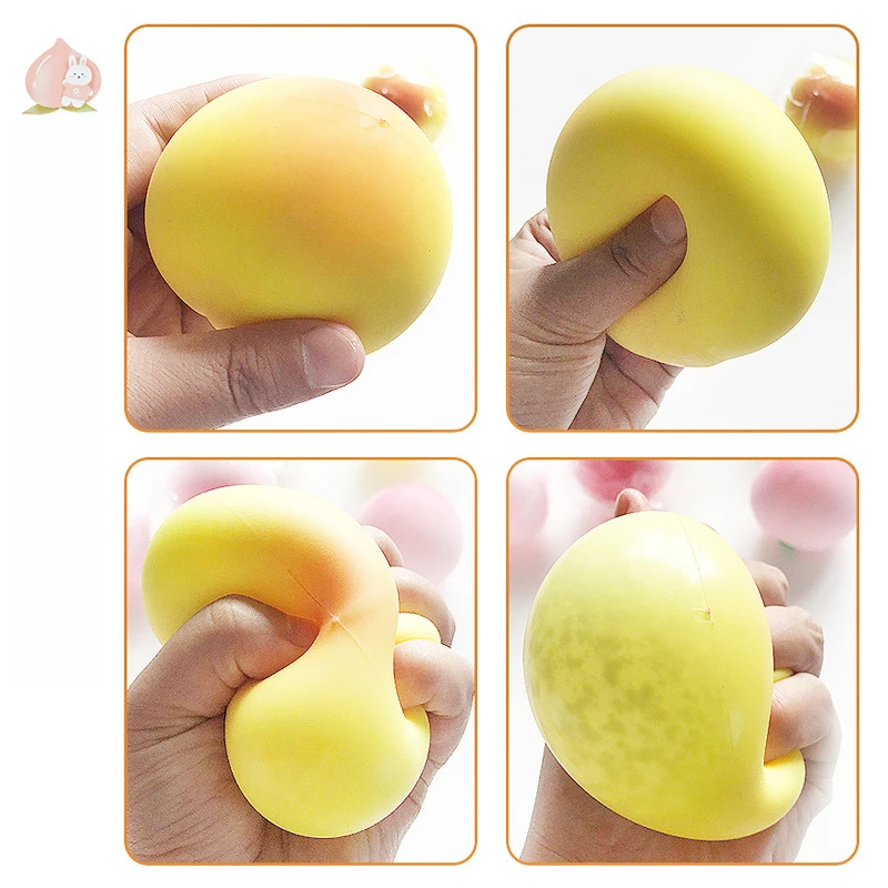 1PC Decompressie Water Perzik Creatieve Knijpen Ontluchting Bal Nieuwe Eigenaardige Prank kinderen Stress Relief Speelgoed Knijpen Tool