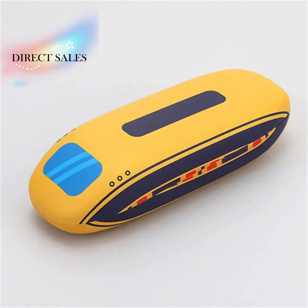 

Fashion PU Leather Train Shape Glasses Case Cartoon Funny Hard Shell Eyewear Box Creative Cute Train Eyeglasses Holder Outdoor