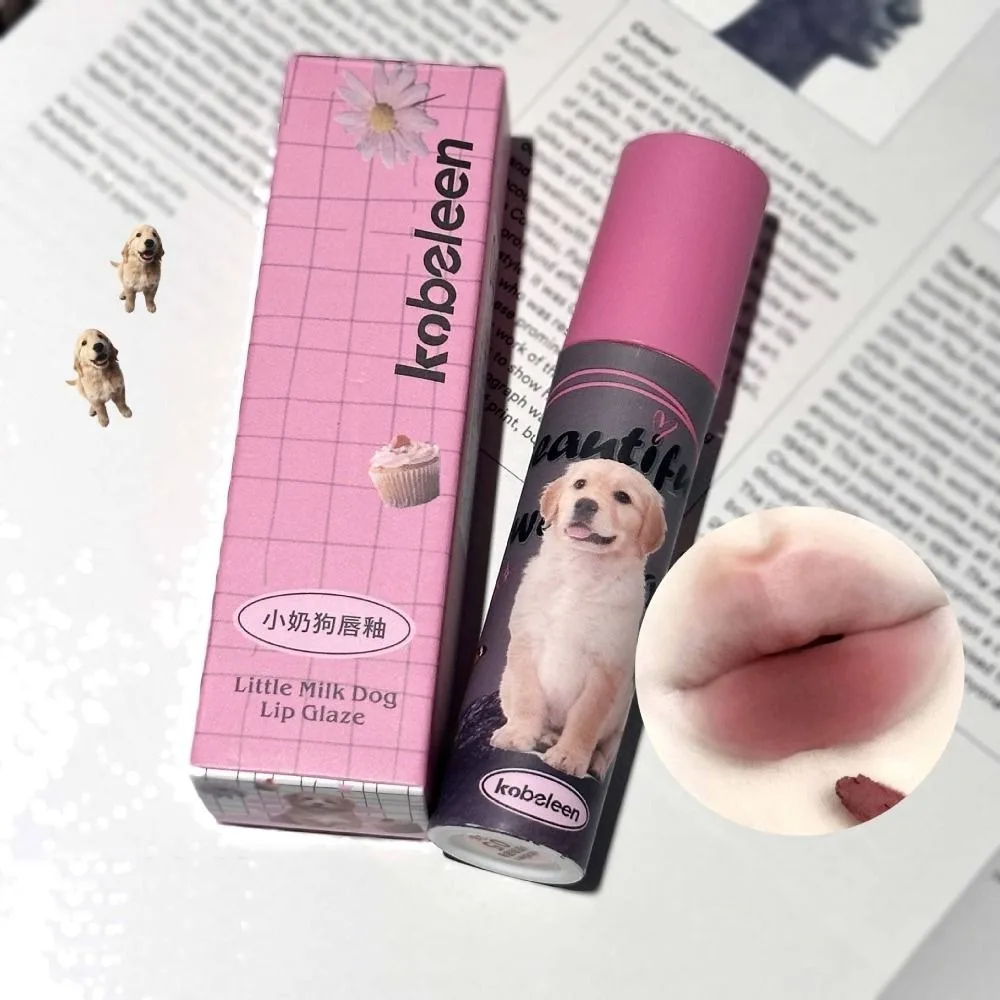 แฟชั่น Blush Dog Matte ลิปสติก Make Up Beauty Puppy ลิปสติกน่ารักสไตล์เกาหลี Lip Paste Make Up