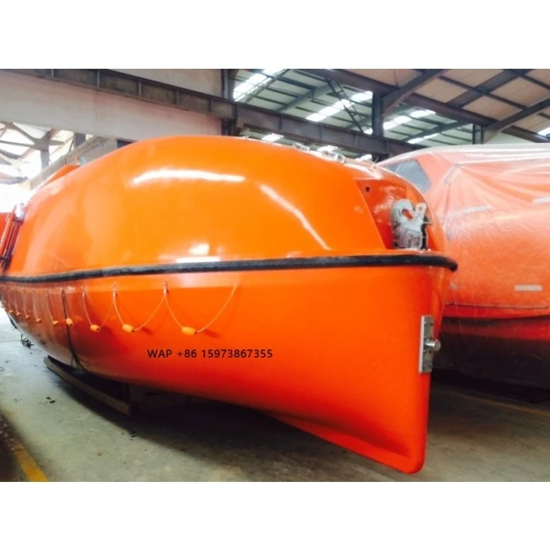 150-Person fully enclosed fiberglass marine lifeboat equipment for sale
