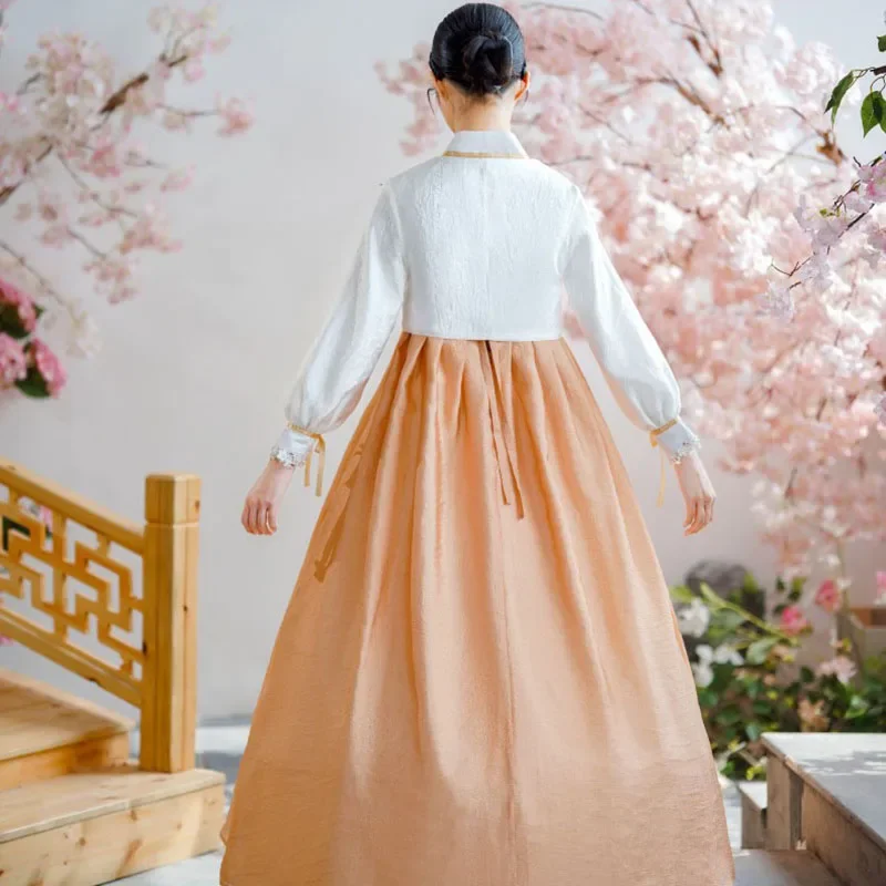 한복 한국 여성 전통 원피스, 빈티지 페스티벌 레트로 민속춤 한복, 한국 스타일 코스튬 사진 의상, 2023 신상