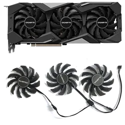 Pld08010s12hh 78mm dc 12v 0.35a 4pin rx5700 gpu refrigerador para gigabyte radeon rx 5500 5600 5700 xt fã da placa gráfica de refrigeração