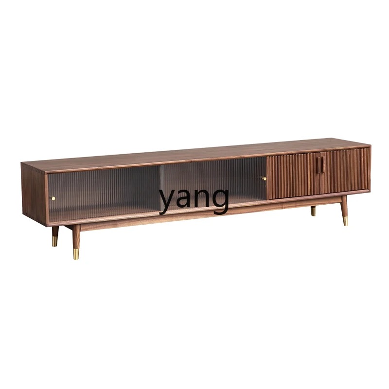 

Lcx. Modern Light Luxury TV Cabinet All Solid Wood Living Room Storage Cabinet