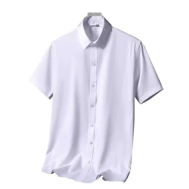 قميص رجالي بأكمام قصيرة من الحرير الجليدي بسعر منخفض، ملابس خارجية رفيعة غير رسمية مقاومة للتآكل، حماية من الشمس، ملابس خارجي... #2