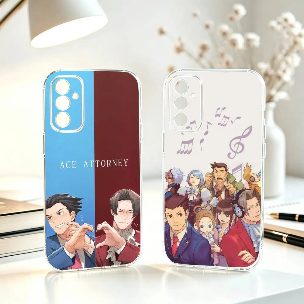 Coque de téléphone Game A-Ace A- Attorney, étui Transparent pour SamsungA10,12,20,21S,30,31,40,50,51,52,70,71