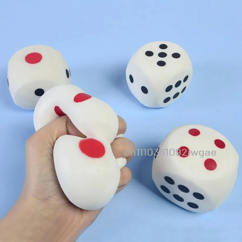

Creative Squishies Dice Toy 2026 New Large 6-Sided Dice with Dots Stress Relief Kids Toys Slow Rebound TPR mMaterial Props