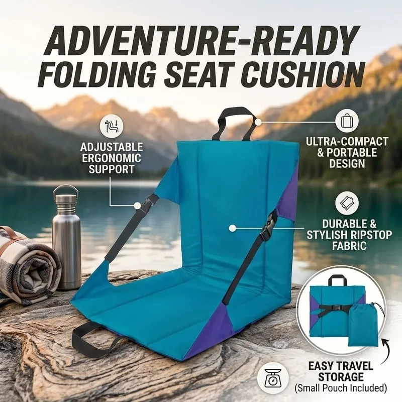 Christmas Stocking Stuffers Stadium Seat Chair Bleacher Cushion Padded Back Support Reclining Folding Stadium Chair