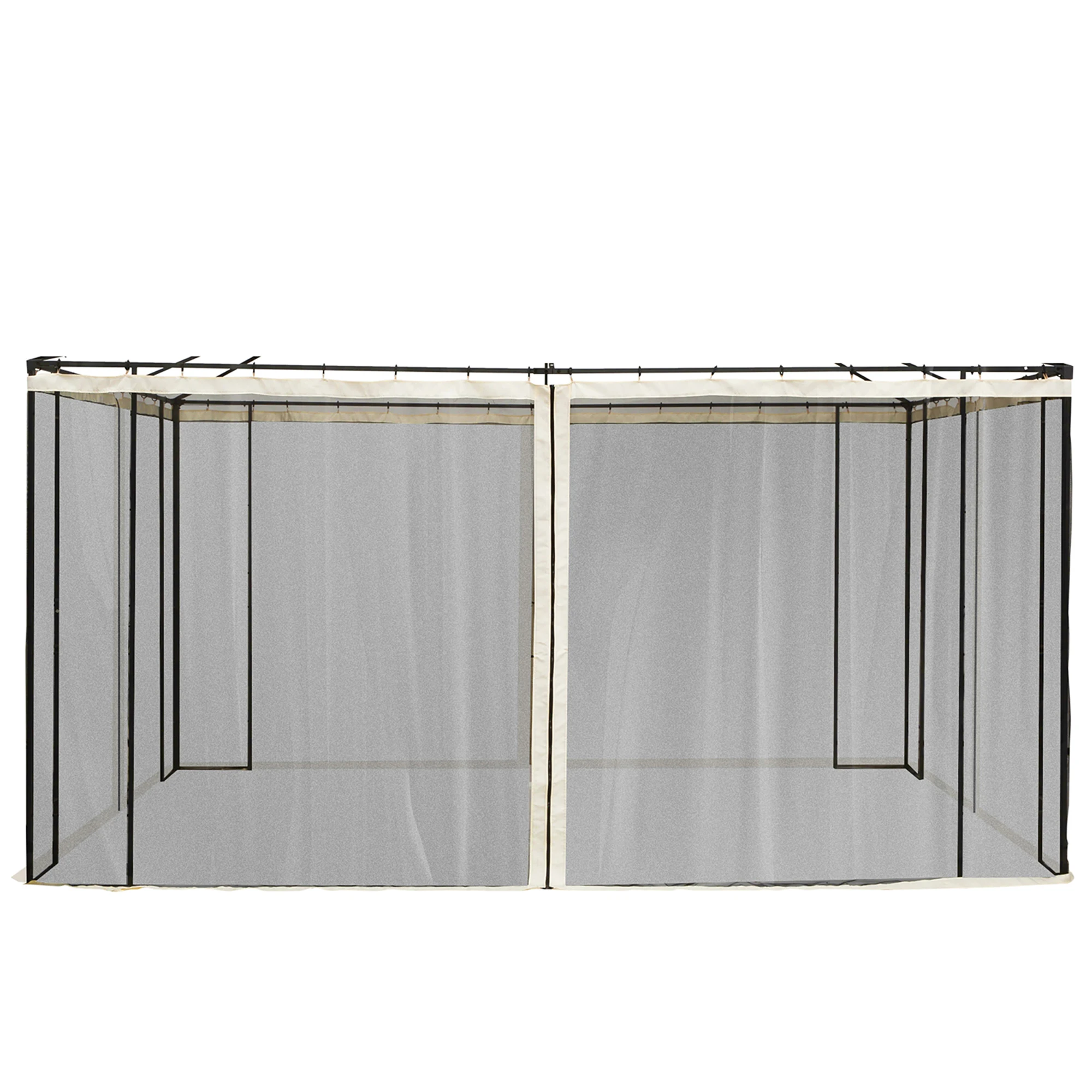 Outsunny 4 Zijpanelen 352X207 Cm Voor Tuintent Klamboe