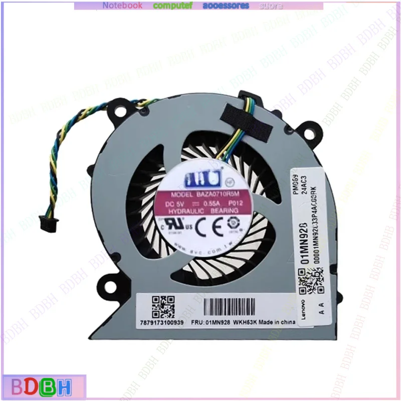 NEW CPU Cooling Fan for Lenovo 520c-24igm 520c-24iwl 520c-24iil 520c-24 All-in-One Computer Cooler Fans BAZA0710R5M 01MN928 AIO