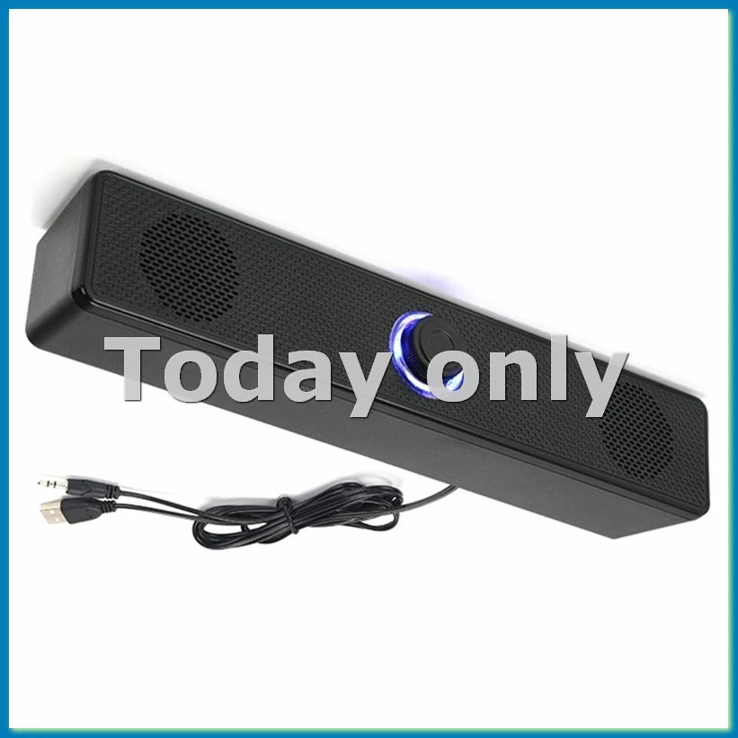 PC Soundbar Wireless Bluetooth Speaker USB Powered Soundbar for TV Pc Laptop Gaming Home Theater Audio System A-A09I