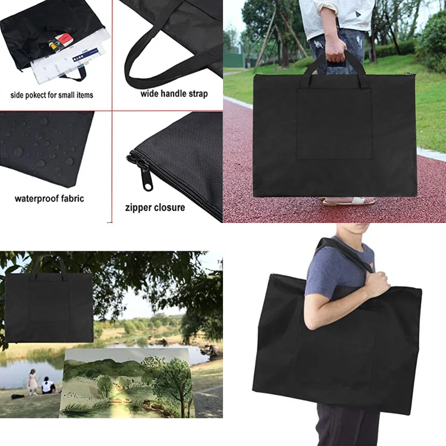 A2 اللوحة رسم مجلس حقيبة التخزين مقاوم للماء الفن حمل حقيبة قماش الفن محفظة حافظة ملفات كبيرة حقيبة يد للفن