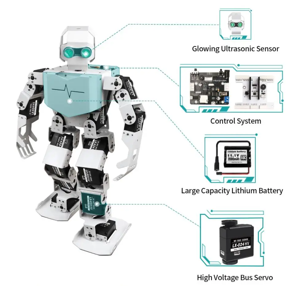 Walking Robot Programmable Intelligent Education Robot Kit