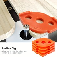 Woodworking Corner Radius Jig Templates - Achieve Perfect Rounded Edges - Enhanced Precision - Versatile & Essential (4-Pack)