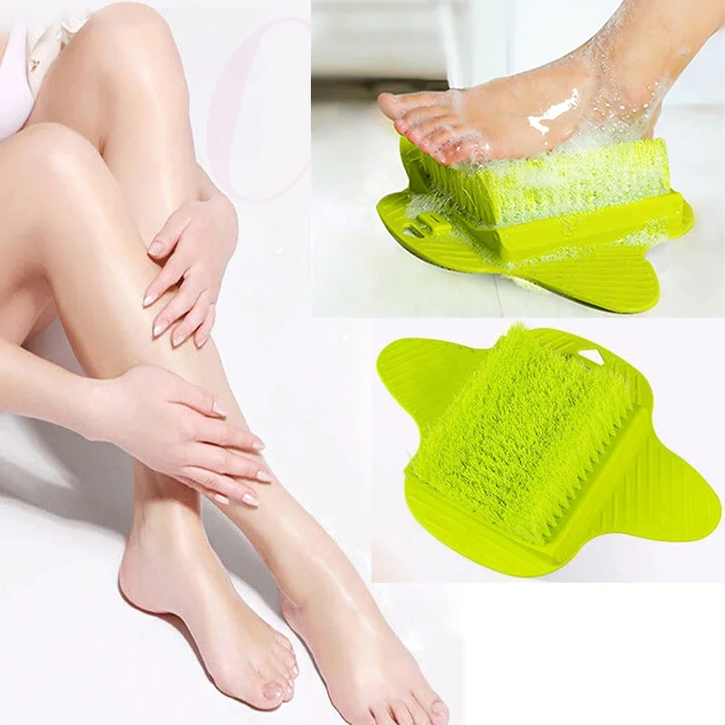 Pantoufles de massage pour les pieds en silicone, brosse, pierre ponce, élimination de la fréquence, douche de la peau, épurateur de pieds avec ventouse, chaussures de bain