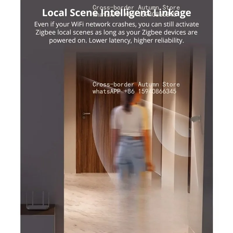 SNZB-03P Zigbee Motion Sensor Light Detection Home Security Local Smart Scene Linkage via eWeLink APP FOR  Alxea Google Home