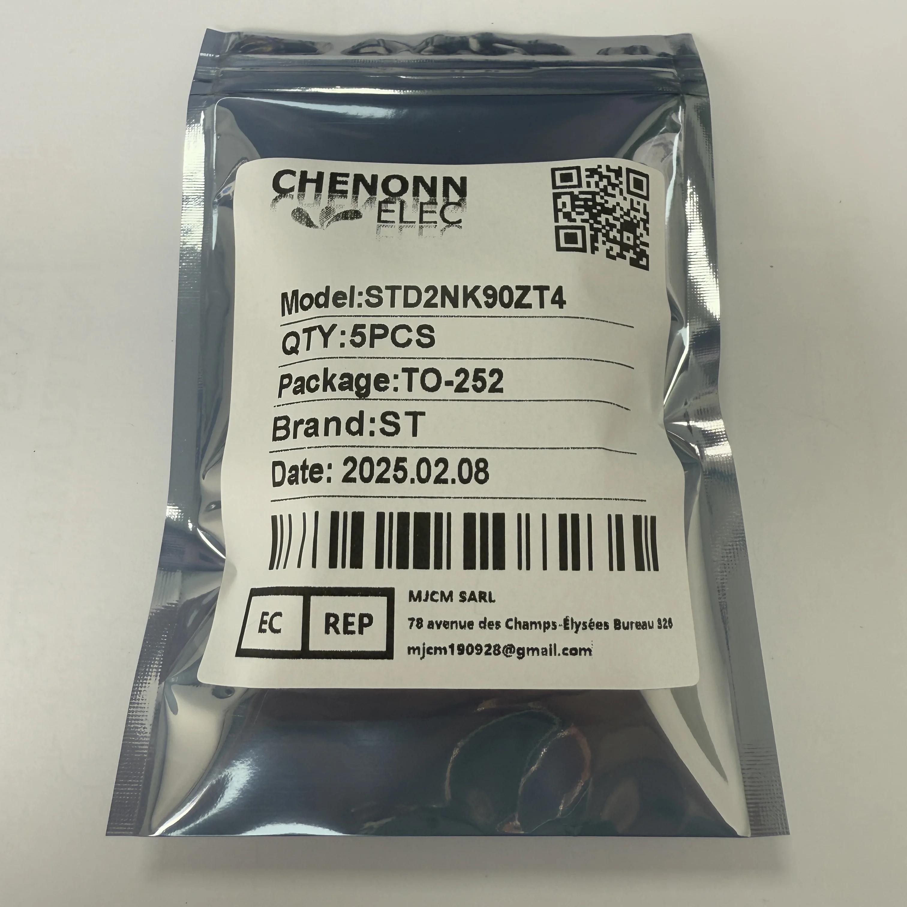 5PCS/LOT STD2NK90ZT4 (MOSFET)