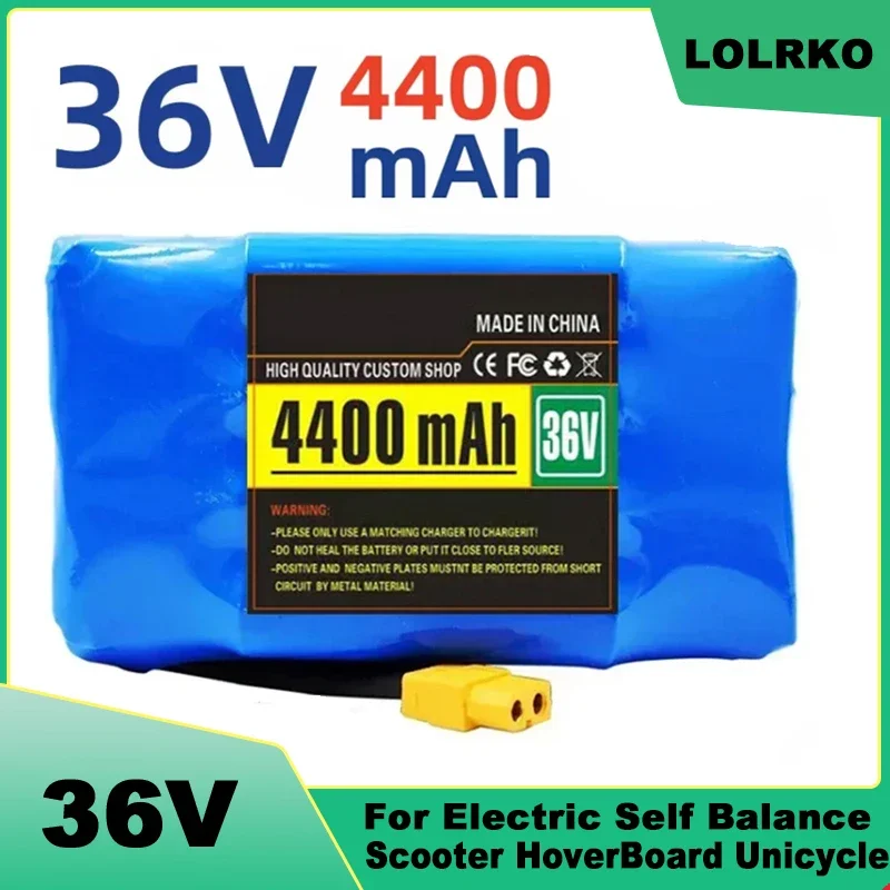 10s2p 36V 7Ah  Lithium Rechargeable Battery,True for Electric Self-balancing Scooter HoverBoard Unicycle, Exceptional Battery