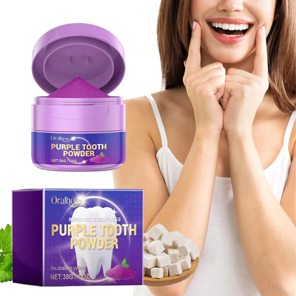 

30g Teeth Whitening Powder Tooth Care Dental Teeth Tools Oral Natural Toothbrush Cleaning Pearl Toothpaste Essence Hygiene U5F9