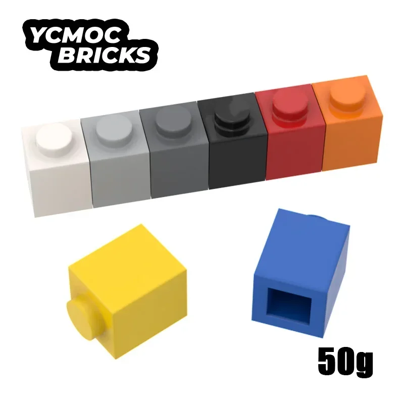 

50 г MOC строительные блоки 3005 1x1 совместимые детали кирпичей DIY сборные частицы детская головоломка развивающая техническая игрушка для мозга в подарок